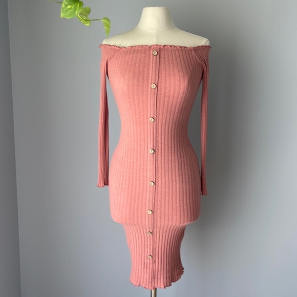 Fashionnova Jacklyn Off Shoulder Mini Dress size S - Picture 2 of 11